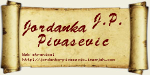 Jordanka Pivašević vizit kartica